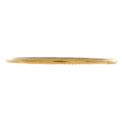 Cable Inside Out Bangle Bracelet 18K Yellow Gold 3mm