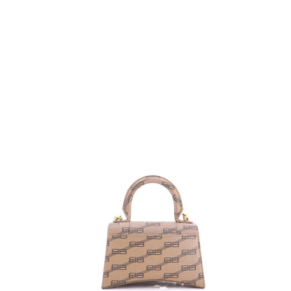 Hourglass Top Handle Bag BB Coated Canvas XS