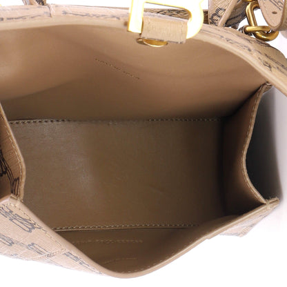 Hourglass Top Handle Bag BB Coated Canvas XS