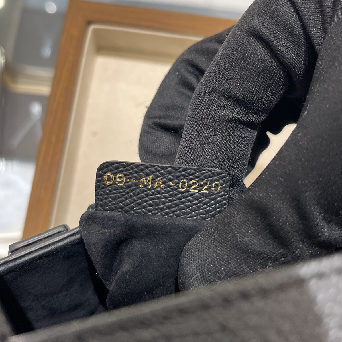 Saddle Handbag with Strap Leather Mini