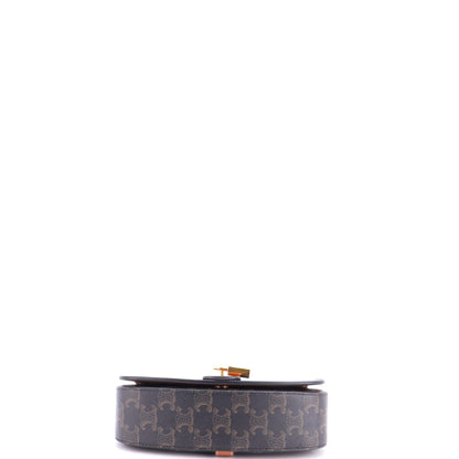Tabou Clutch with Strap Triomphe Coated Canvas