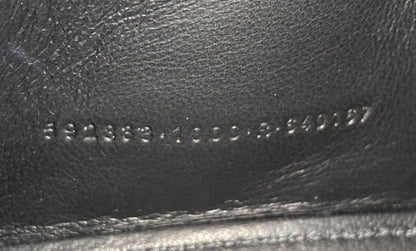 Hourglass Top Handle Bag Crocodile Embossed Leather XS