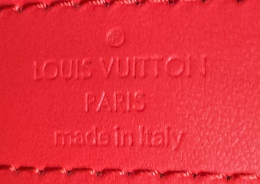 Keepall Bandouliere Bag Monogram Canvas with Coquelicot Leather Trim 50