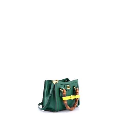 Diana NM Bamboo Handle Tote Leather Mini