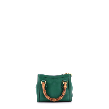 Diana NM Bamboo Handle Tote Leather Mini