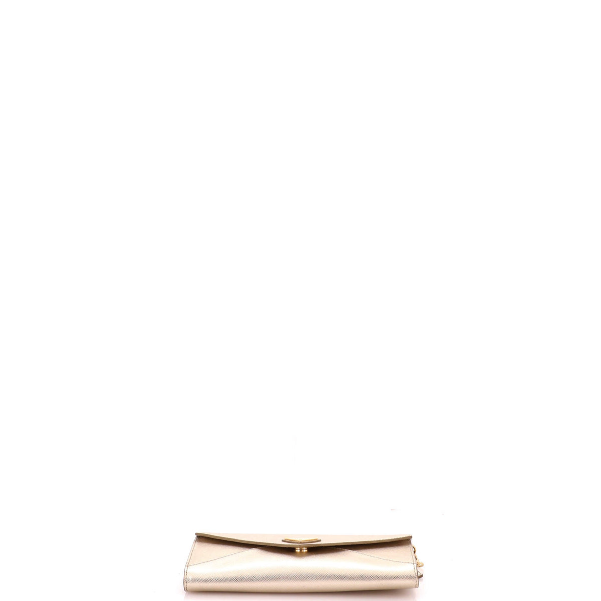 Envelope Wallet on Chain Saffiano Leather