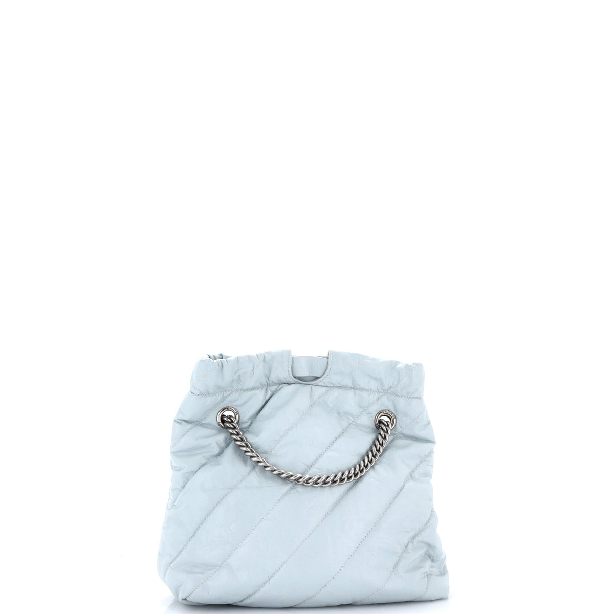 Crush Chain Tote Quilted Crushed Calfskin Small