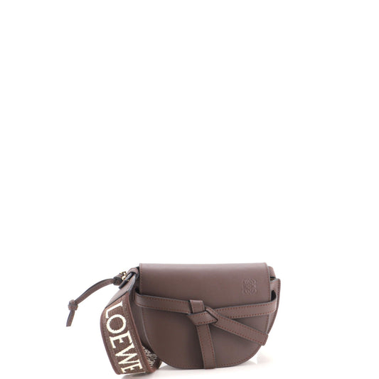 Gate Dual Shoulder Bag Leather Mini