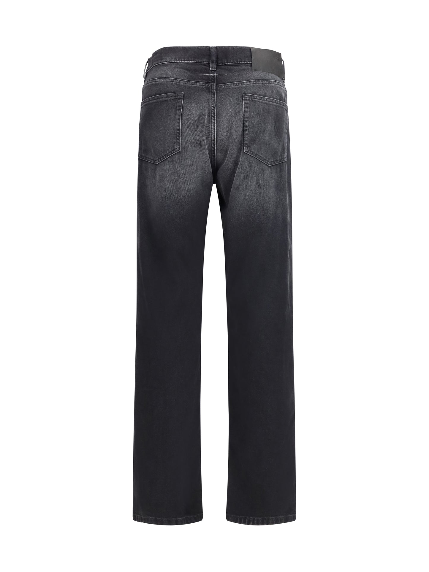 Jeans Straight-Leg Cotton Black
