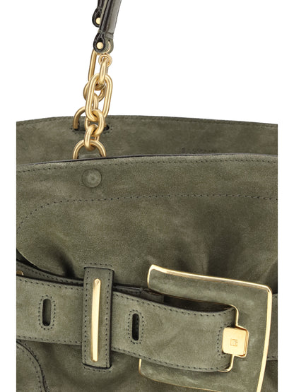 Handbag Anthem Suede Green