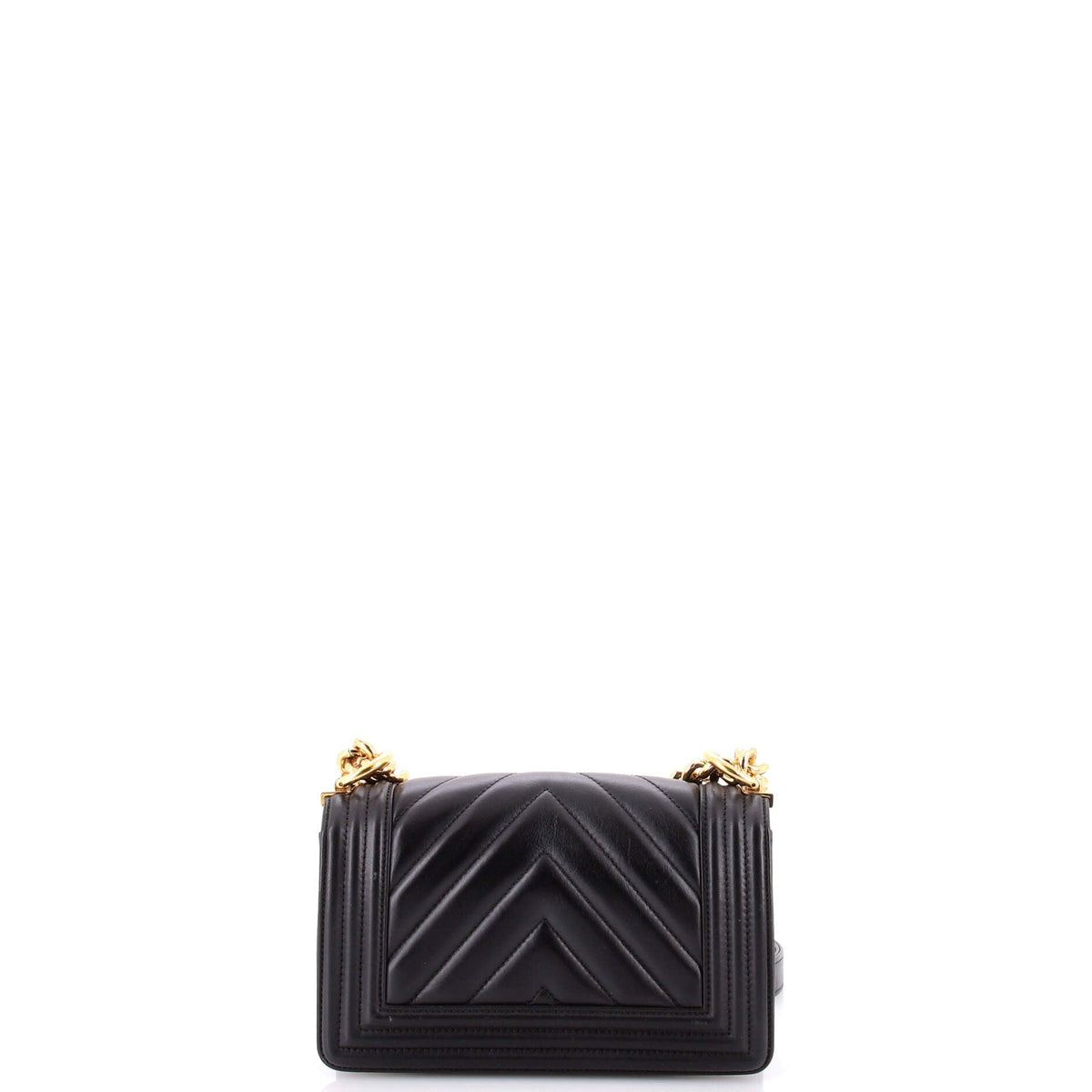 Boy Flap Bag Chevron Calfskin Small