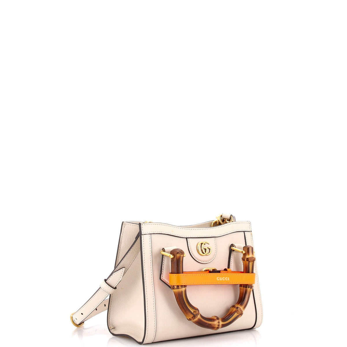 Diana NM Bamboo Handle Tote Leather Mini
