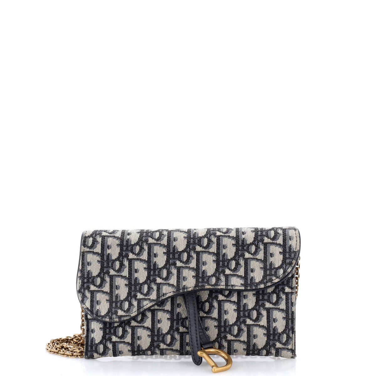 Saddle Chain Wallet Oblique Canvas