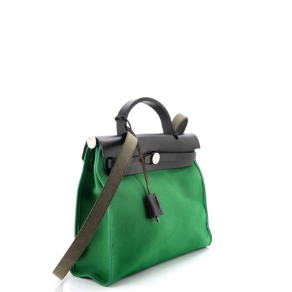 Herbag Zip Leather and Toile 31