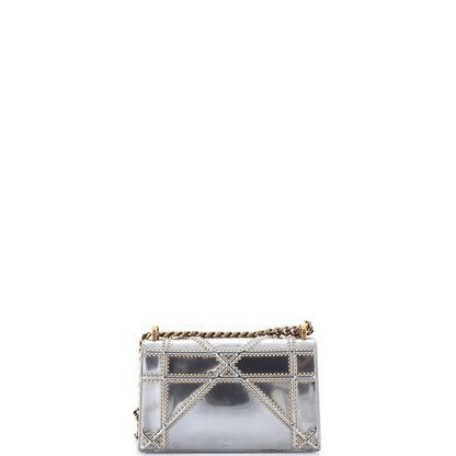 Diorama Flap Bag Studded Patent Small