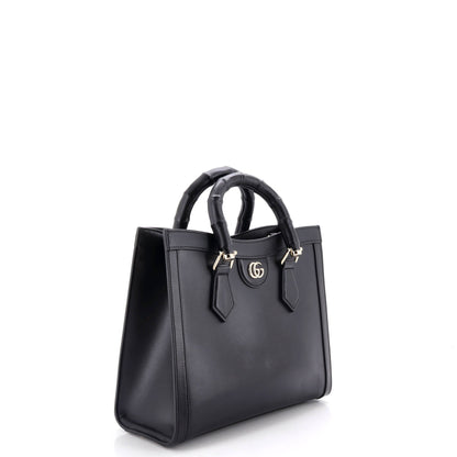 Diana NM Bamboo Handle Tote Leather Small