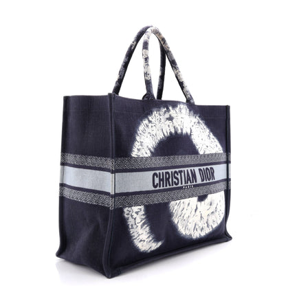 Book Tote Embroidered Canvas Large