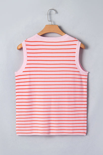 Threaded Pear Ayleen Knit Sleeveless Casual Sweater