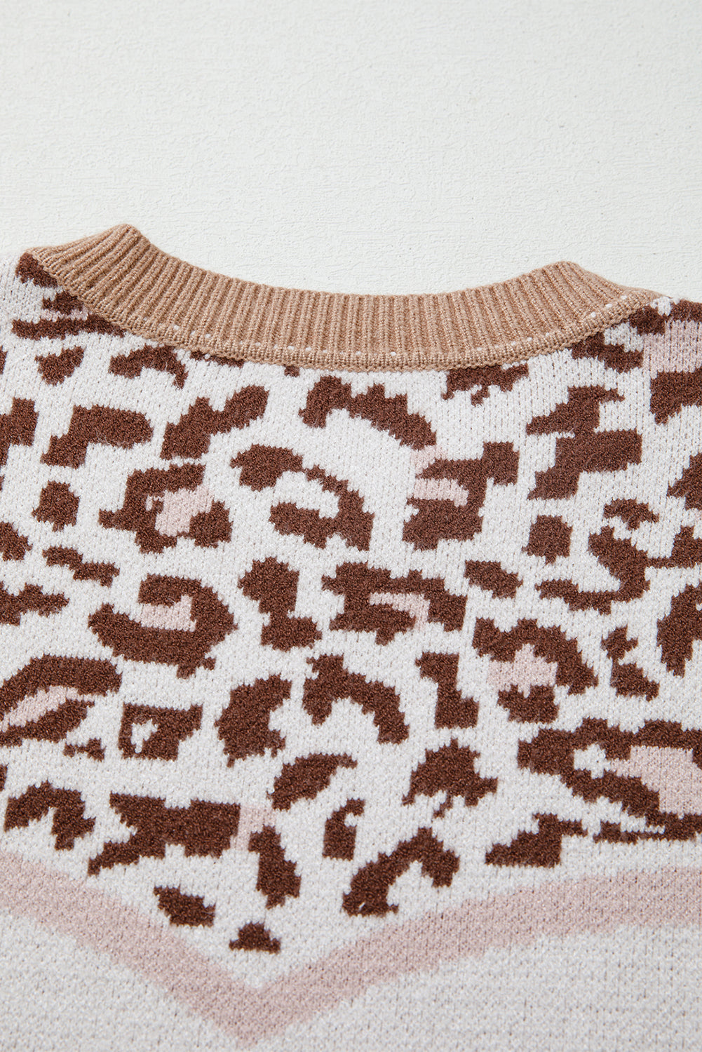 Threaded Pear Eliana Block Knit Baggy Sweater