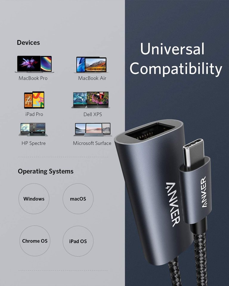 Anker <b>PowerExpand</b> USB-C to Gigabit Ethernet Adapter