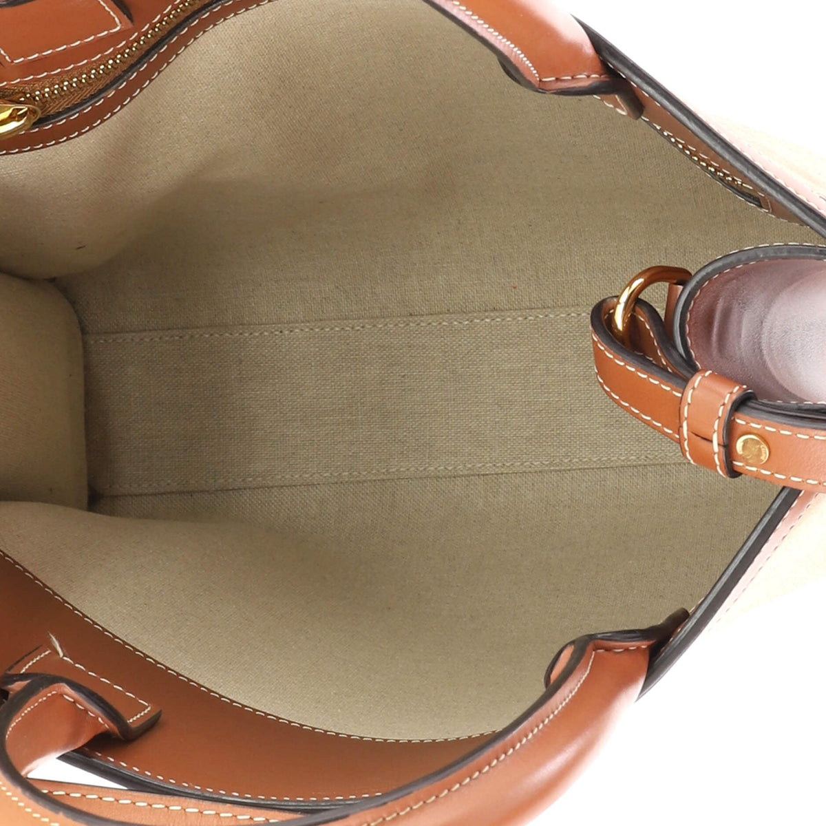 Vertical Cabas Tote Printed Canvas and Leather Small