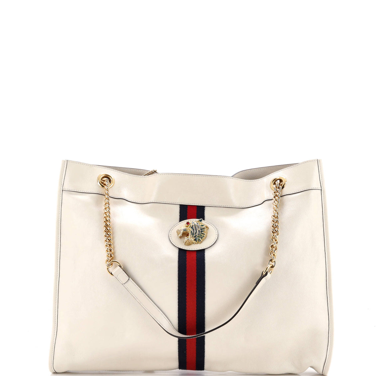 Rajah Chain Tote Leather Large