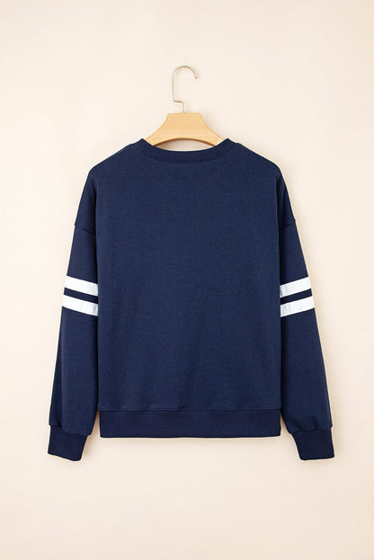Threaded Pear Taylor Striped Oversized Sweatshirt