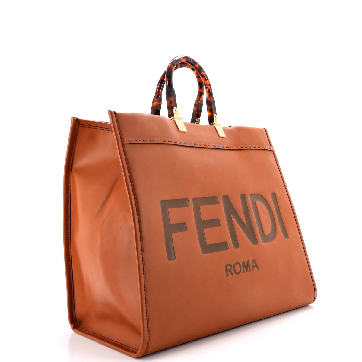 Sunshine Shopper Tote Leather Large