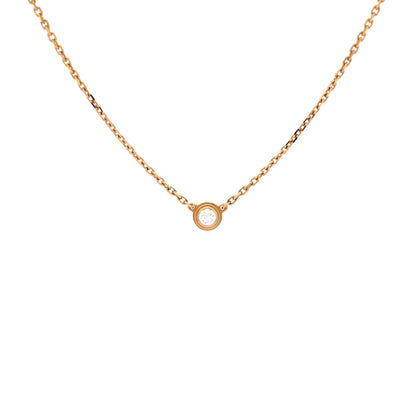 Cartier D'Amour Pendant Necklace 18K Yellow Gold and Diamond XS