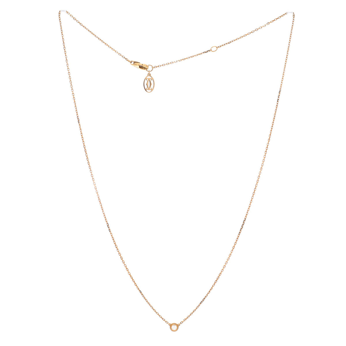 Cartier D'Amour Pendant Necklace 18K Yellow Gold and Diamond XS