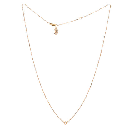 Cartier D'Amour Pendant Necklace 18K Yellow Gold and Diamond XS