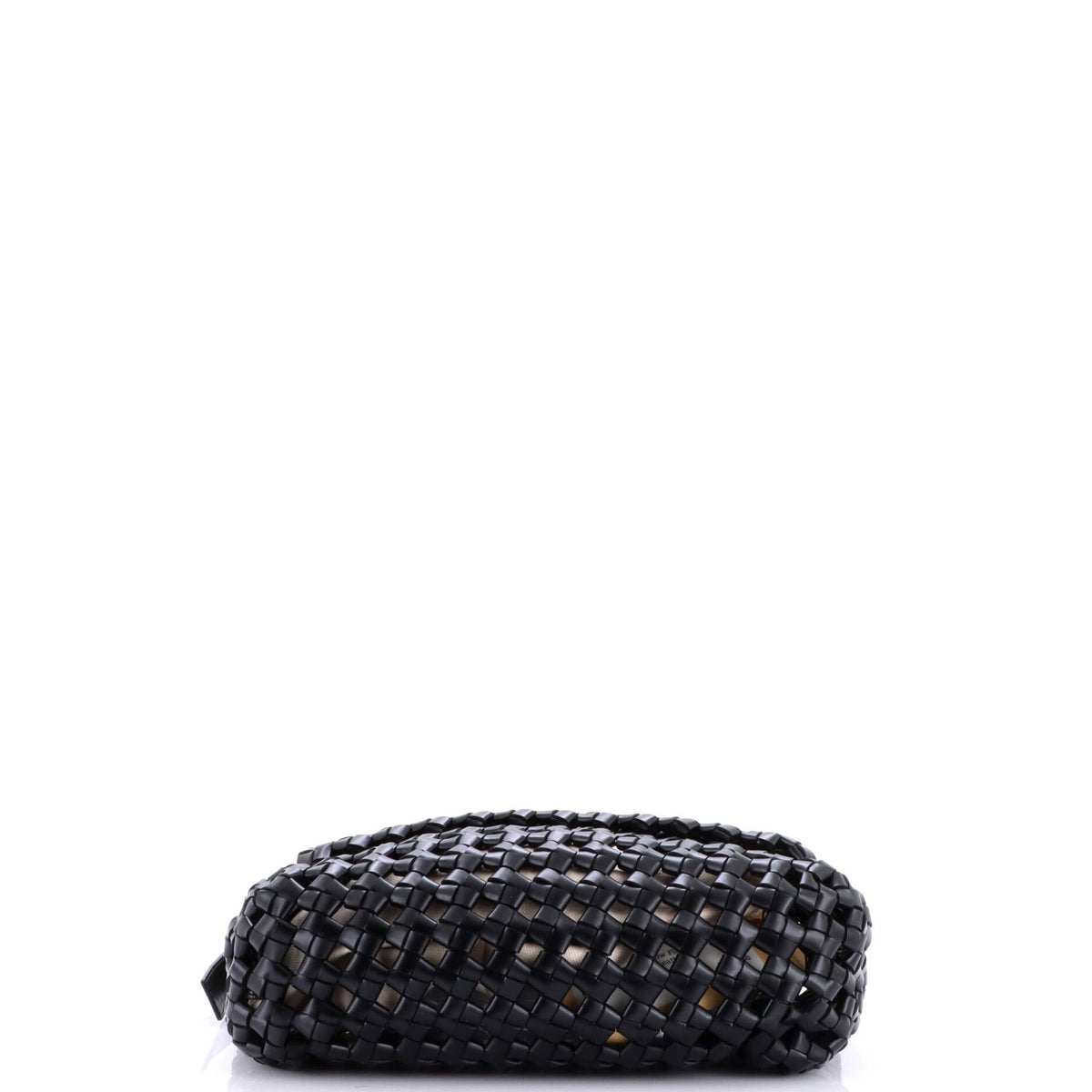Window Flap Bag Knotted Intrecciato Leather