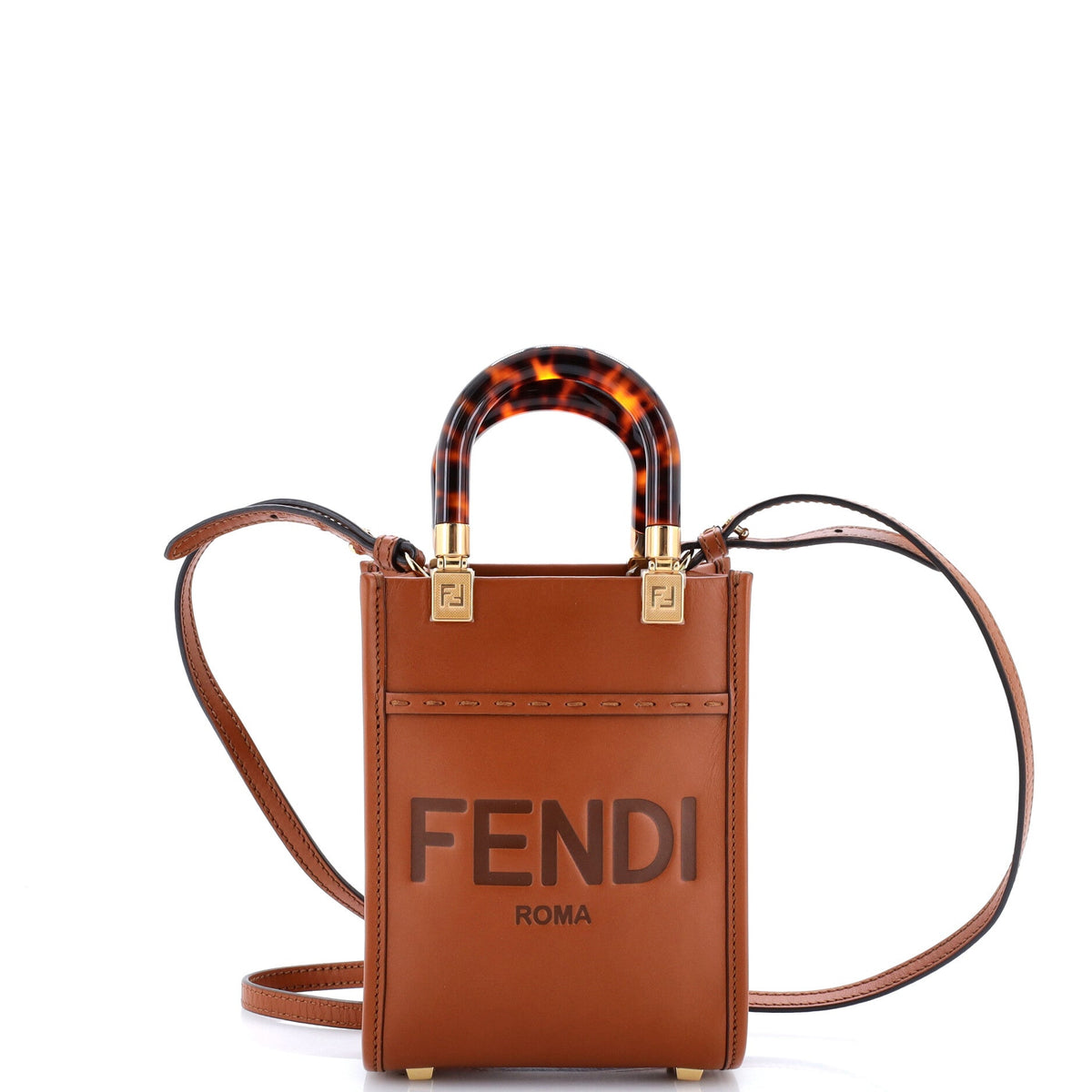 Sunshine Shopper Tote Leather Mini