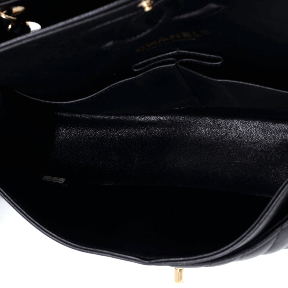 Classic Double Flap Bag Chevron Caviar Small