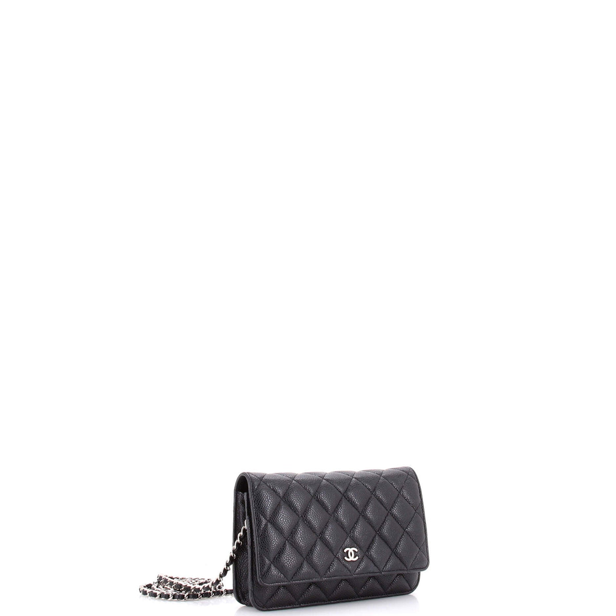 Wallet on Chain Quilted Caviar