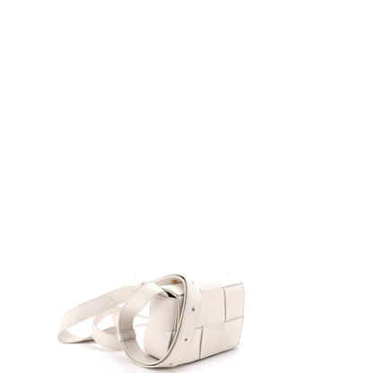 Cassette Crossbody Bag Maxi Intrecciato Leather Candy