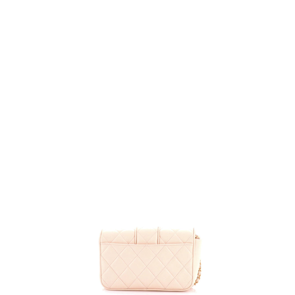 CC Tab Flap Shoulder Bag Quilted Lambskin Mini