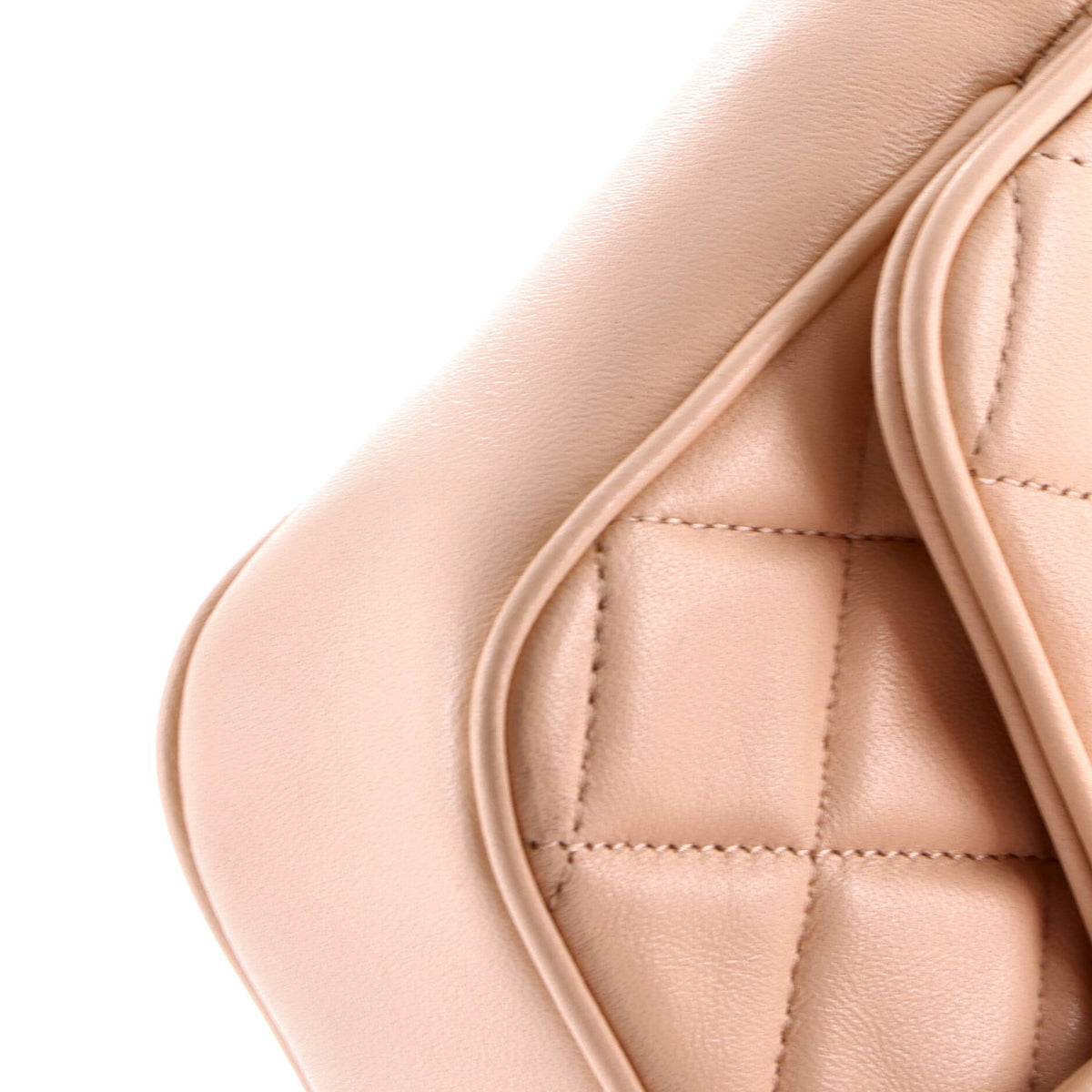 CC Tab Flap Shoulder Bag Quilted Lambskin Mini