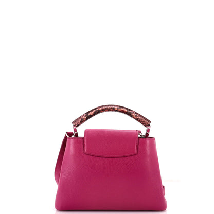 Capucines Bag Leather with Python BB