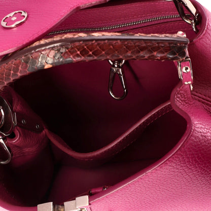 Capucines Bag Leather with Python BB
