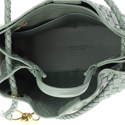 Andiamo Top Handle Bag Intrecciato Nappa Medium