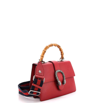 Dionysus Bamboo Top Handle Bag Leather Medium