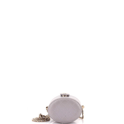 CC Allure Vanity Case with Chain Quilted Lambskin Mini