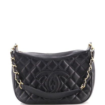 Timeless CC Chain Shoulder Bag Quilted Caviar Medium