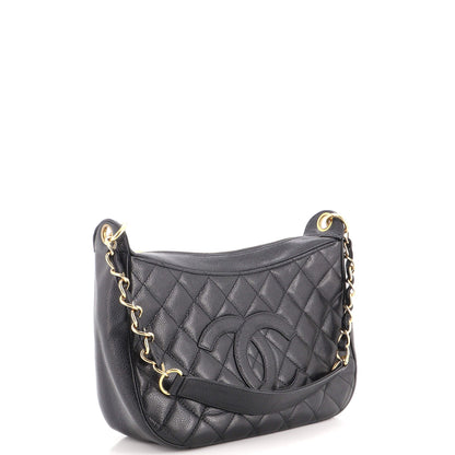 Timeless CC Chain Shoulder Bag Quilted Caviar Medium
