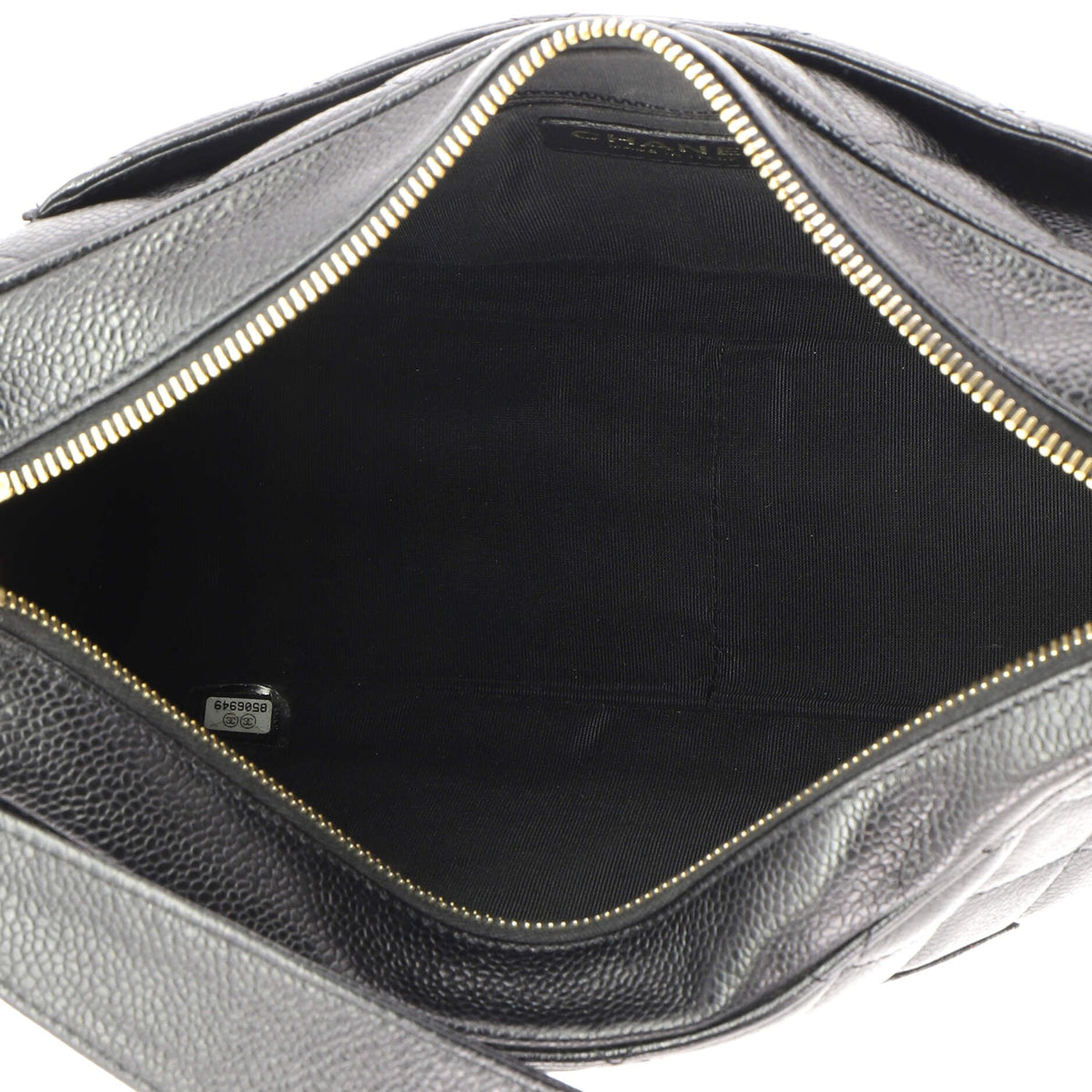 Timeless CC Chain Shoulder Bag Quilted Caviar Medium