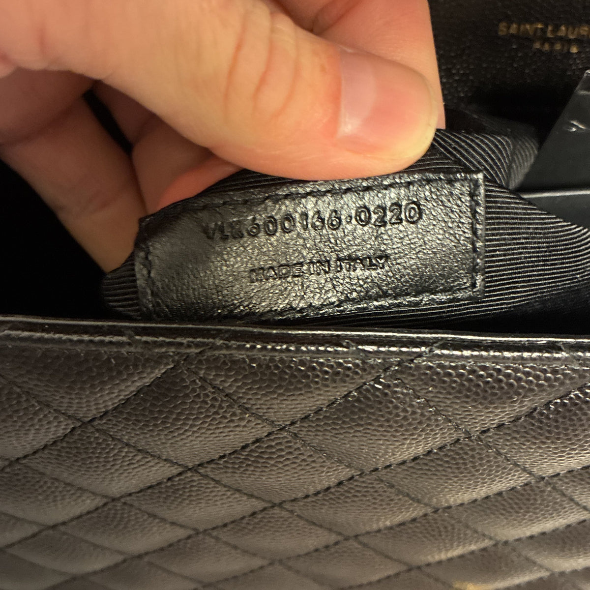 Classic Monogram Envelope Satchel Mixed Matelasse Leather Large