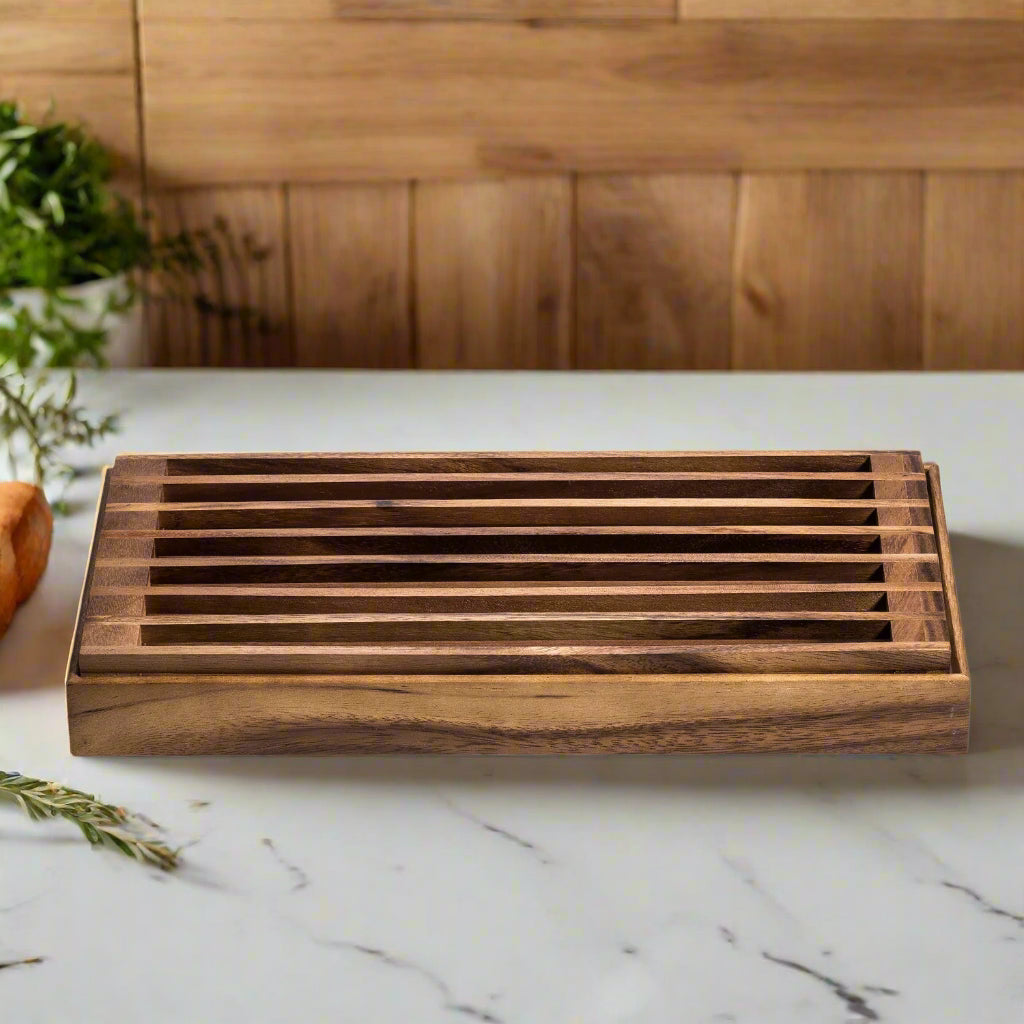 Kalmar Home Three-in-One Tray, Trivet and Bread Crumb Catcher
