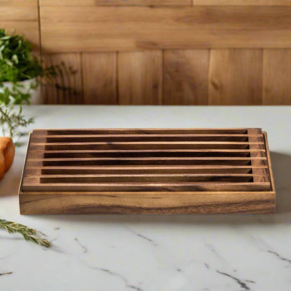 Kalmar Home Three-in-One Tray, Trivet and Bread Crumb Catcher
