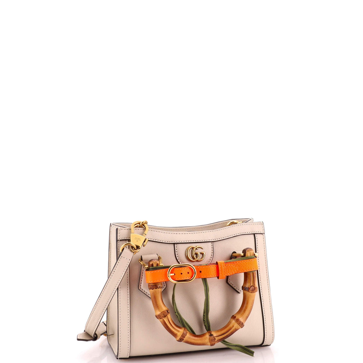 Diana NM Bamboo Handle Tote Leather Mini